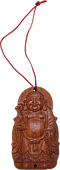 Standing Happy Buddha Wooden Charm Pendant