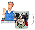 I Love Lucy: 3D Collectible Teapot set, Unique coffee mug