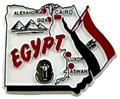Map of Egypt - Fridge Magnet, 2L
