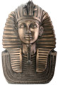 Mask of King Tut Figurine, 7H - Bronze