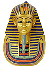 Mask of King Tutankhamun Wall Plaque, 9-1/4H