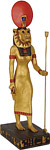 Sekhmet Standing Egyptian Goddess of War Statue, 14.5H