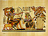 King Tutankhamun & Queen Hunting - Papyrus Painting, 12x16