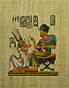King Tutankhamon & His Wife 16x12, Papyrus Painting