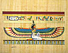 Winged Maat, 12x16 Papyrus Painting