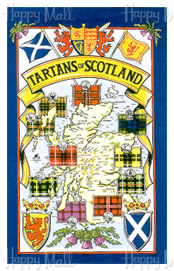 Scotland, Tartans, Tea Towel