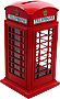 London Telephone Booth Souvenir - Money Boxes Die Cast, 4.5H