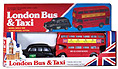 Die-Cast London DD Bus & Black Taxi Set