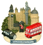 London - England Collage 3D Magnet