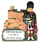 Scottish Piper & Edinburgh Castle Magnet