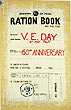 V.E. Day, Ration Book 60th Anniversary, Tea Towel