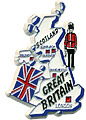 Great Britain Country Map Magnet