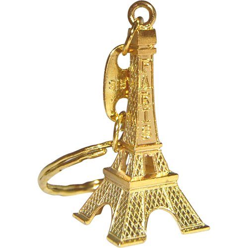 Eiffel Tower Keychain, Gold Color