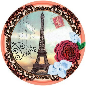 Paris - Vintage Photo-Like Magnet