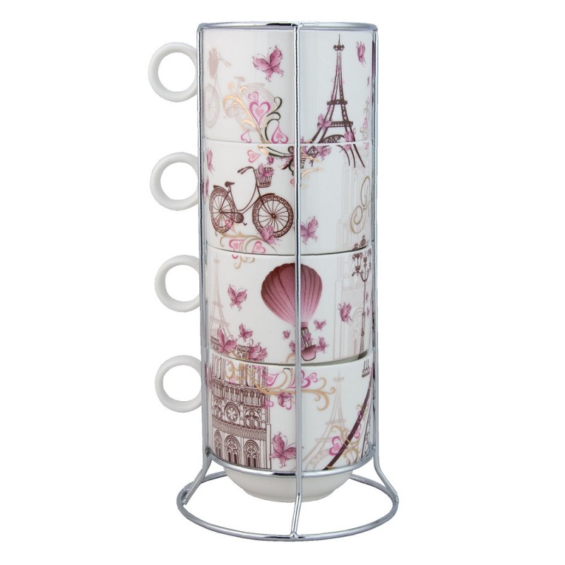 Eiffel Tower Stacking Coffee Mug Set, photo-1