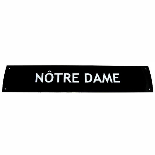 Ex-Large Paris Metal Sign, Notre Dame, 23.5L