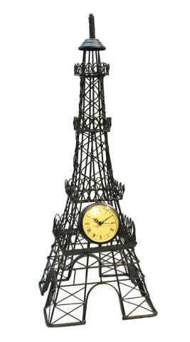 23 Eiffel Tower Statue w/ Clock
