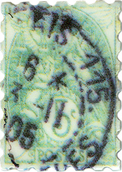 Old Paris Stamp - magnet
