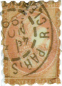 Old Paris Stamp - magnet