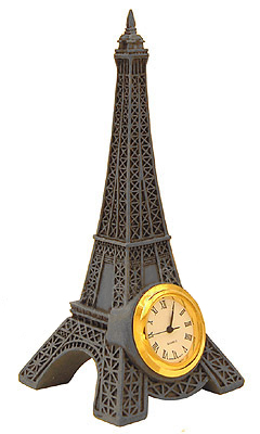 4-1/4H Eiffel Tower Model -  Table Clock