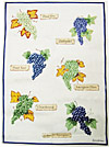 European Linen Tea Towel - Wine Grapes