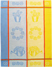 European Tea Towel - Blue Flowers