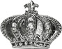French Crown with Jewels - Metal Fridge Magnet