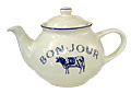 Bonjour Blue Cow - Teapot