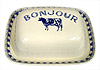 Bonjour Blue Cow - Butter Dish