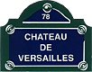 Paris Street Sign, Chateau De Versailles, 4x3