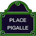 Paris Street Sign Replica, Place Pigalle, 6x6