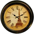 18-1/2D Paris - la tour eiffel Iron Wall Clock