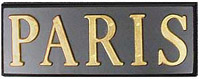 Heavy Duty Wooden Paris Sign, 25.5L