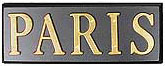 Heavy Duty Wooden Paris Sign, 14.5L