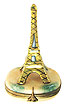 French Limoges Box, Golden Eiffel Tower