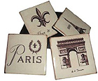 Parisian Tile Coaster Set of 4
