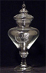 Glass Apothecary Jar/Vase with Paris