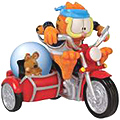 Fastest Cat In Town, Garfield Figurine with Water Globe