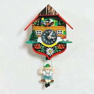 Cuckoo Clock: Alpine Haus, German Boy, 8H