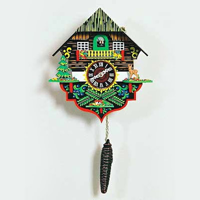Cuckoo Clock with Cuckoo Coming Out, 13H