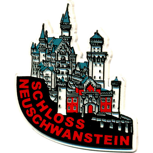 Neuschwanstein Castle - Souvenir Magnet, 2.5W