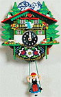 Deluxe Alpine Haus Cuckoo Clock, 10H