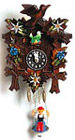 Cuckoo Clock Hand-Painted, w/ cuckoo sound, 12H