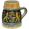 Miniature Beer Stein - Crown with Lions