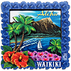 Waikiki Souvenir Magnet