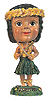 Bubble Head Hawaiian Doll- Girl with Puili