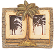 Palm Tree Double Photo Frame