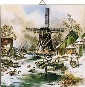 Dutch Tile, Color 4 Seasons - Winter