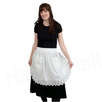 Lace Rose Half Apron