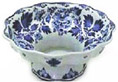 Fluted Footed Bowl, 9 diameter